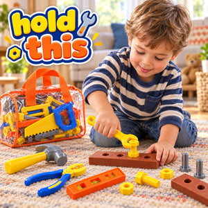 Kids Pretend Play Tool Set with Carry Bag
