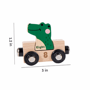 Wooden Animals & Numbers Magnetic Train Set (view 10)
