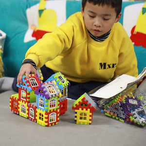 Vibrant 3D Puzzle Building Blocks β DIY craft activity