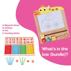 Eco-Wooden Magnetic Drawing Board (view 14)