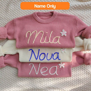 Custom Name Cozy Toddler Sweater (view 7)