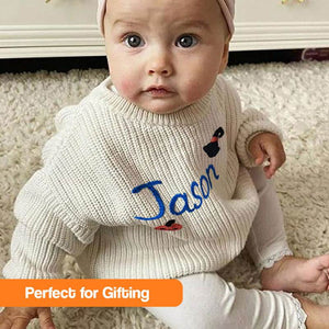 Custom Name Cozy Toddler Sweater (view 9)