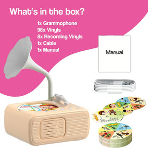 Smart Mini Phonograph with 96 Vinyls + Bluetooth (view 14)