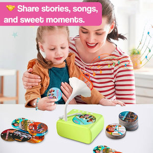 Smart Mini Phonograph with 96 Vinyls + Bluetooth โ electronic learning toy