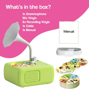 Smart Mini Phonograph with 96 Vinyls + Bluetooth (view 8)