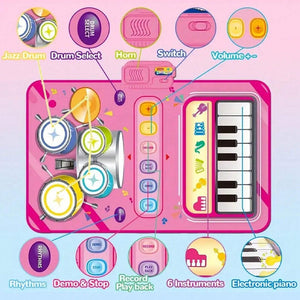 Interactive Music Maestro Non-Slip Play Mat Set with Drumsticks β educational toy