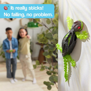 RC Robo-Lizard climbing walls and ceilings, remote control robotic gecko toy for kids and pets