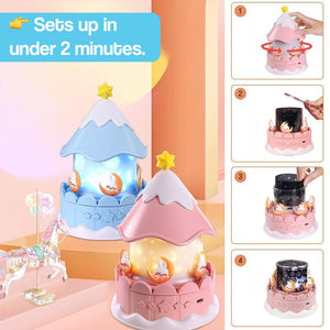 Sleepy Time Carousel Nightlight & Projector – from baby age up