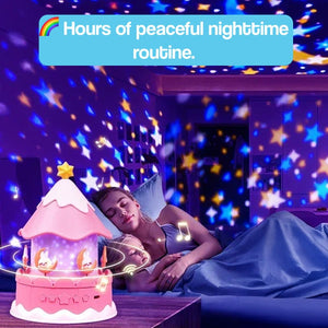 Sleepy Time Carousel Nightlight & Projector – sensory toy
