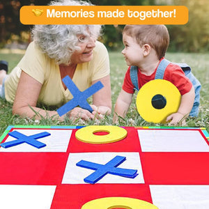 Oversized Felt Tic Tac Toe Family Game Set β DIY craft activity