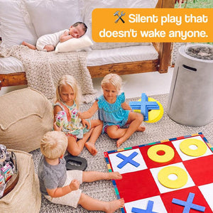 Oversized Felt Tic Tac Toe Family Game Set β to play together as a family