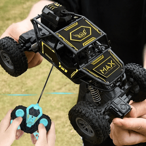 4-channel remote control black alloy off-road vehicle for kids ages 4-6 with durable tires and high-speed climbing design