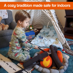 LittleCamp Plush Campfire Set – 100% Flame-Free Fun
