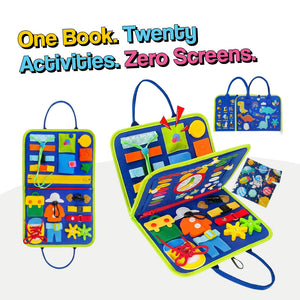 Soft Quiet Book with 20+ Activities for Toddlers โ activity toy