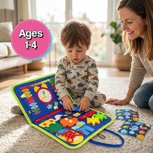 Soft Quiet Book with 20+ Activities for Toddlers โ Montessori-inspired toy