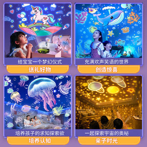 Robot Starry Sky Projector Night Light for Kids – gift idea for new parents and baby showers