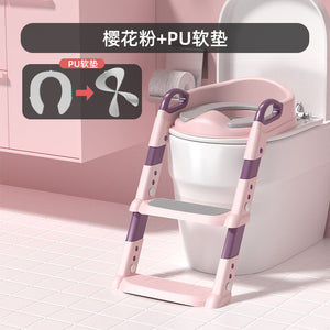 Non-slip Children's Toilet Training Seat with Step Stool Ladder (view 14)