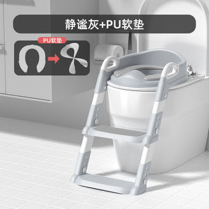 Non-slip Children's Toilet Training Seat with Step Stool Ladder (view 15)