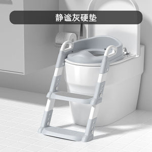 Non-slip Children's Toilet Training Seat with Step Stool Ladder (view 9)