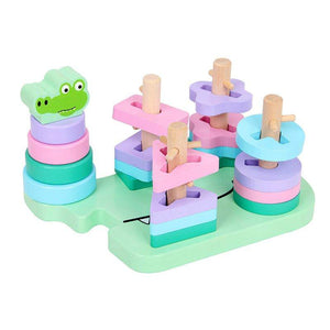 Cute Animal Shape-Pairing Geometric Blocks – wooden toy