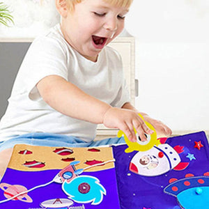Space Puzzle Quiet Book – gift idea for new parents and baby showers