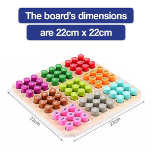 Wooden Sudoku Color and Number Memory Board – educational toy