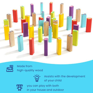 Colored Wooden Blocks with Animal Patterns Cards (view 7)