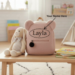 Custom Name Teddy Bear Backpack – gift idea for kids and grandchildren