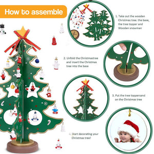Customizable Wooden Keepsake Christmas Tree (view 7)