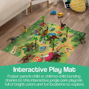 Educational Dinosaur Jungle World Toy Carpet Suitcase Set – screen-free play