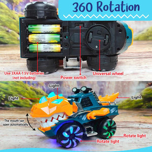 Interactive LED Dinosaur Chariot Toy (view 7)