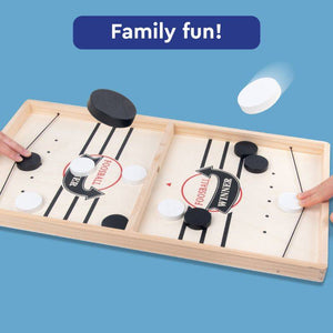 Interactive Two-Player Table Hockey – wooden toy