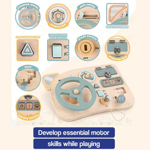 Little Driver Montessori Activity Board – educational toy