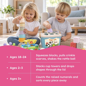 6-in-1 Soft Baby Learning Toy Set
