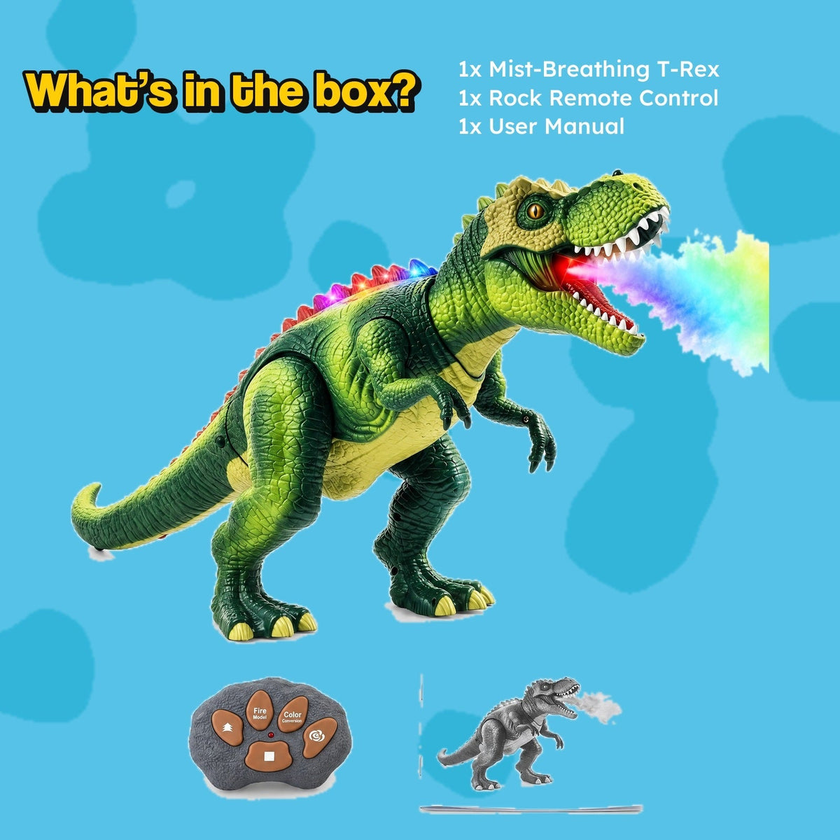 Remote Control Mist-Breathing T-Rex Dinosaur