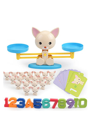 Balance Math Game With Pet Figurines