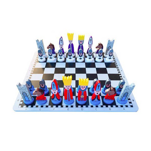 Educational Wooden Cartoon Chess Set