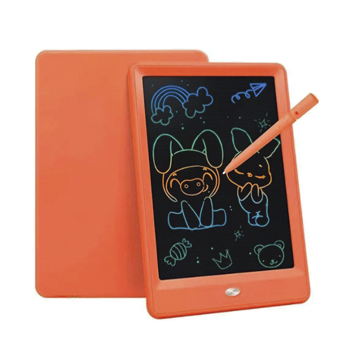 Colorful LCD writing and drawing tablet with vibrant screen for kids creativity and learning