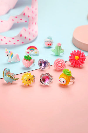 Little Princess Cartoon Ring Set