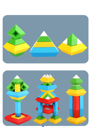 Pyramid Stack Building Blocks