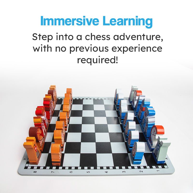 Checkmate Kingdom Educational Chess Set for Kids – wooden toy