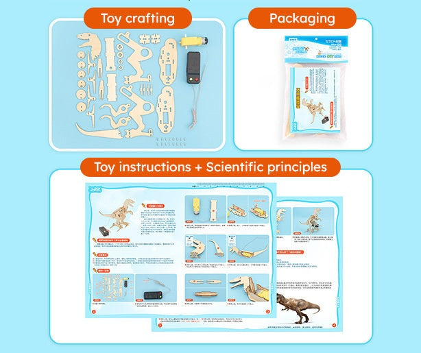 Wooden Dinosaur Assembly STEM Kit – STEM learning toy