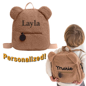 Teddy Buddy Custom Name Backpack