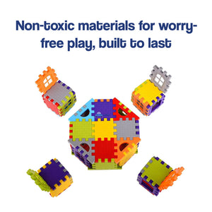 Vibrant 3D Puzzle Building Blocks