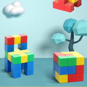 Colorful Magnetic STEM Building Blocks – screen-free play