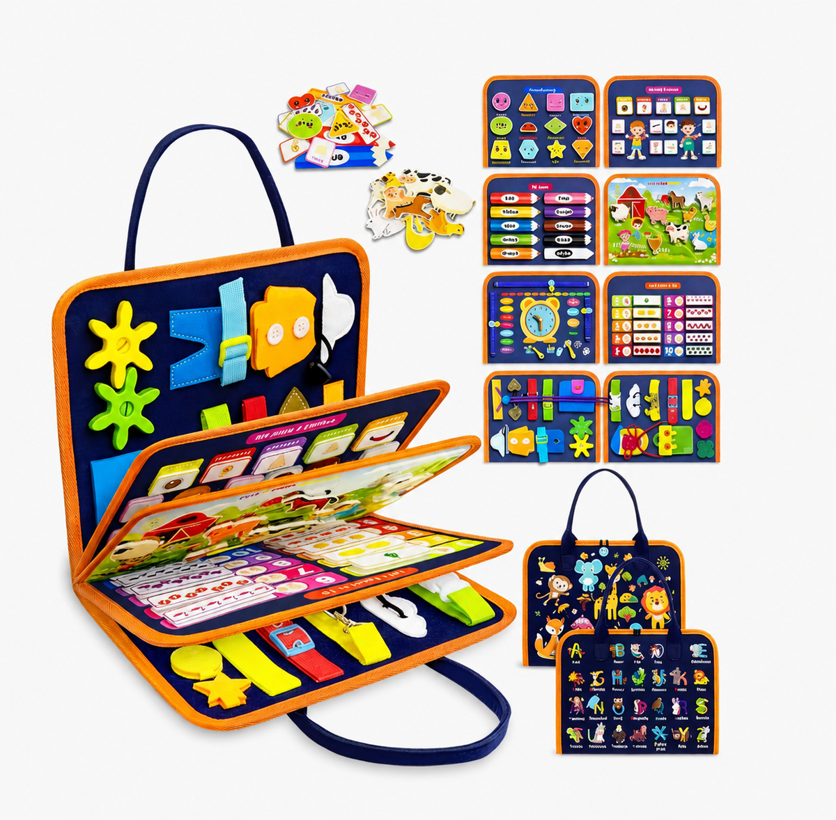 Soft Quiet Book with 20+ Activities for Toddlers (view 20)
