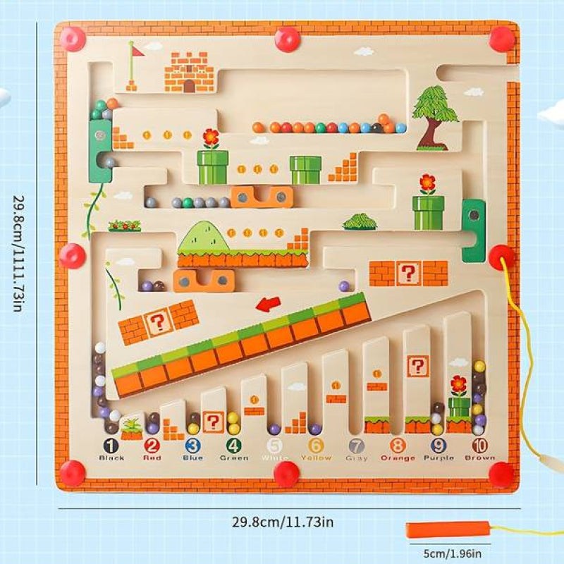 Montessori Magnetic Color and Number Maze (view 8)