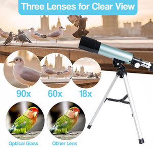 Kids 50mm Refractor Telescope with Case – science kit