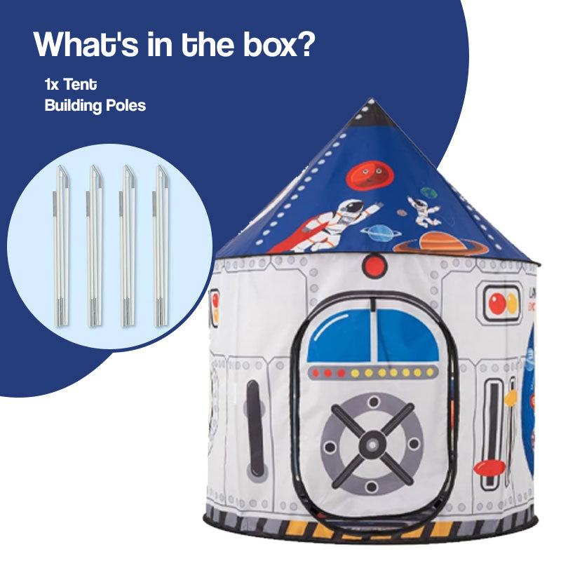Space Voyager Rocket Ship Tent – for kids ages 1+