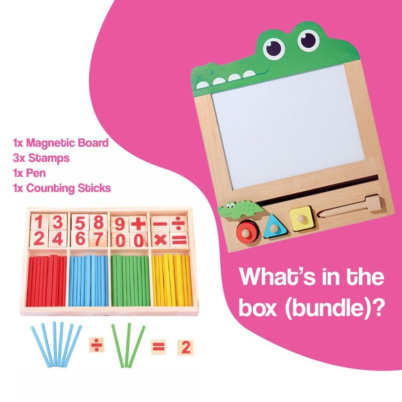 Eco-Wooden Magnetic Drawing Board (view 15)